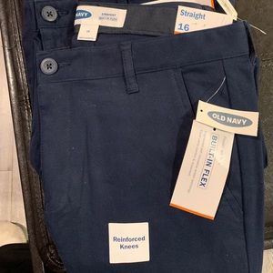 Old Navy Boy size 16 Uniform Pants- Straight Leg.